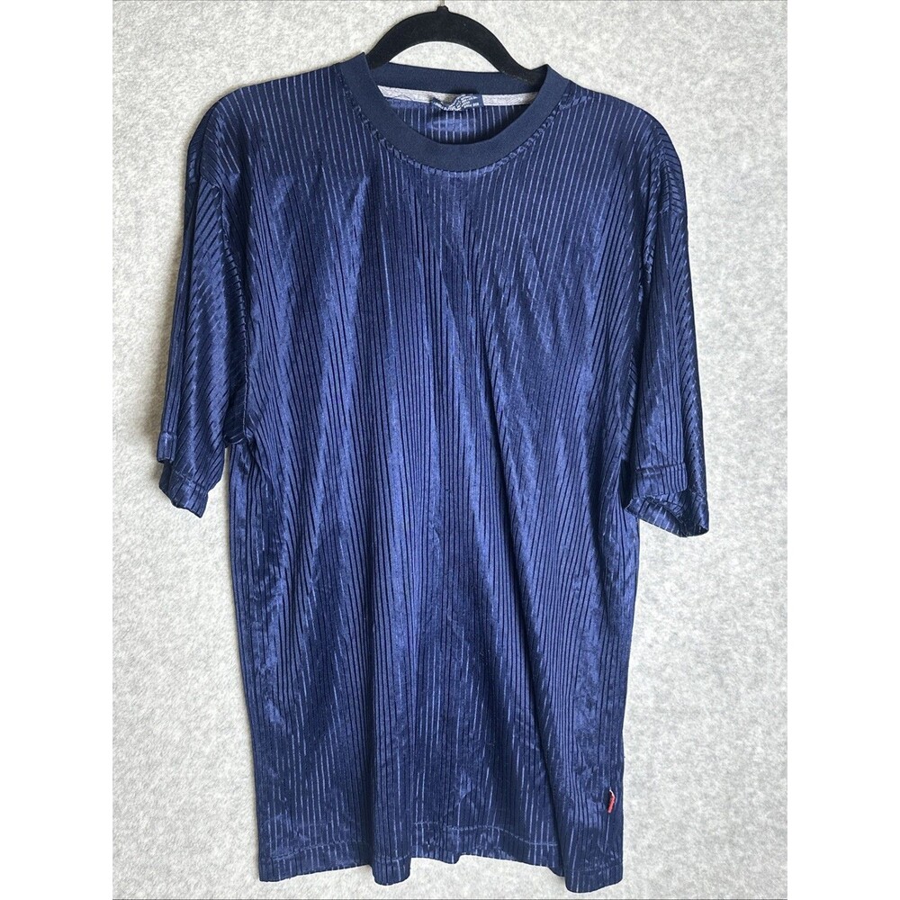 Lot of 3 DELF USA Vintage Vibe Textured Shirts Men's L Streetwear Shimmer Knit